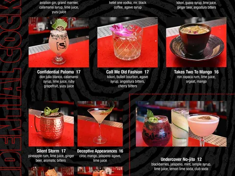 Sushi Confidential Campbell menu page 1
