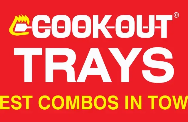 Cook Out official trays menu board heading