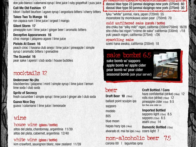 Sushi Confidential Campbell menu page 11