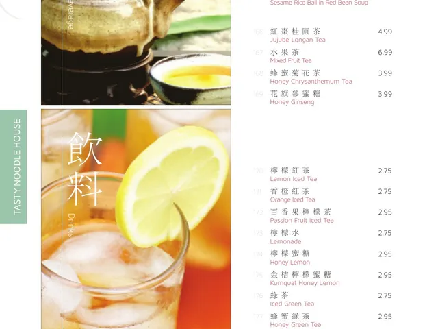 Tasty Noodle House complete menu page 14, house entrees