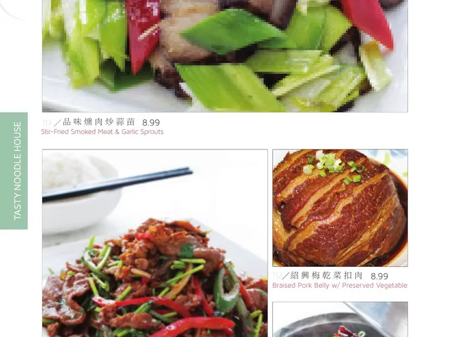 Tasty Noodle House complete menu page 16, house entrees
