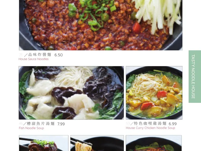 Tasty Noodle House complete menu page 19, lunch menu