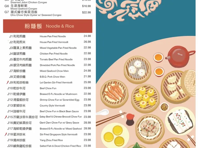 Lei Garden Cupertino food selection