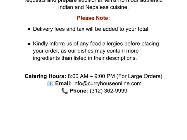 Chicago Curry House catering menu desserts