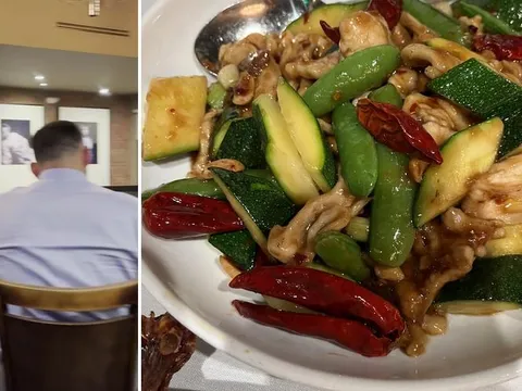 A chicken and vegetable dish from Andy & Yu's Restaurant and Bar in Pleasanton.