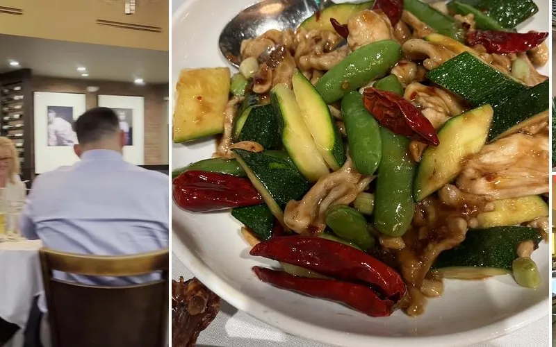 A chicken and vegetable dish from Andy & Yu's Restaurant and Bar in Pleasanton.