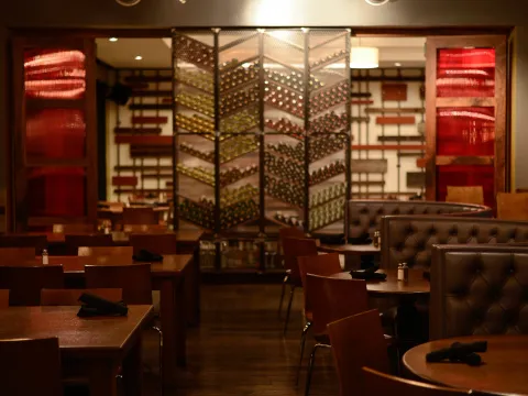 Dining room at Eatery A in Des Moines