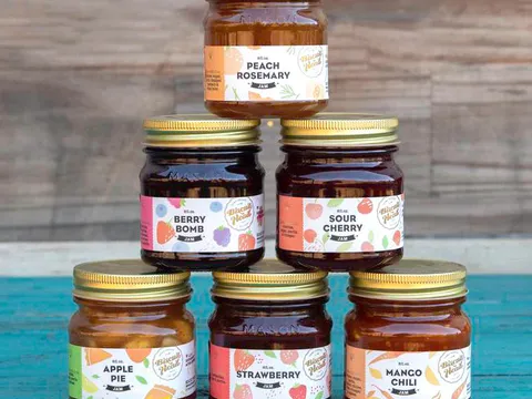 Jars of Biscuit Head's small-batch jams