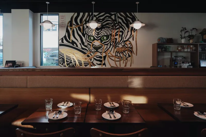 Dining room at The Pig & The Lady