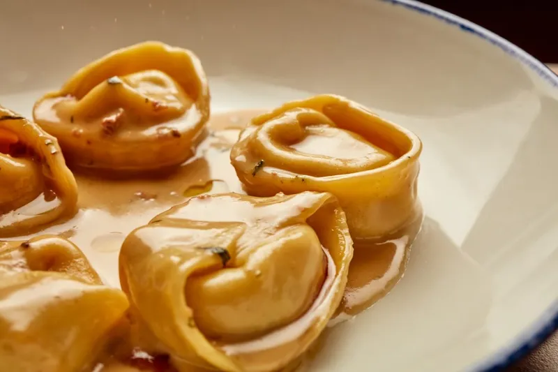 Filled pasta in sauce served at Giant in Chicago