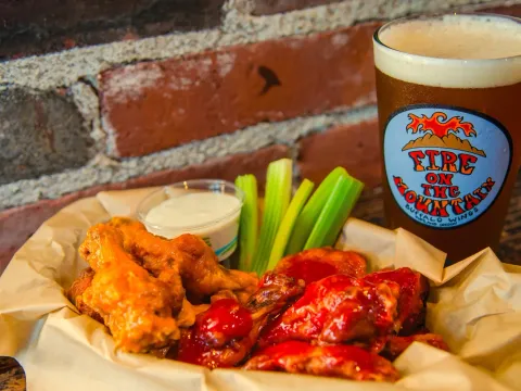 Chicken wings at Fire on the Mountain Burnside