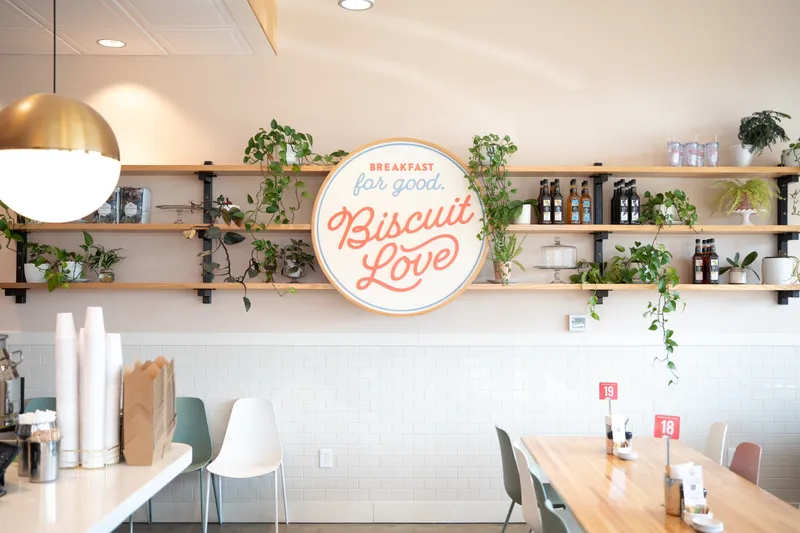 Interior of Biscuit Love in The Gulch, Nashville