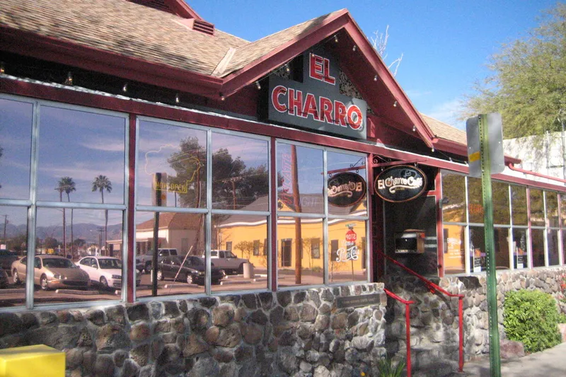 Historic El Charro Café exterior in downtown Tucson