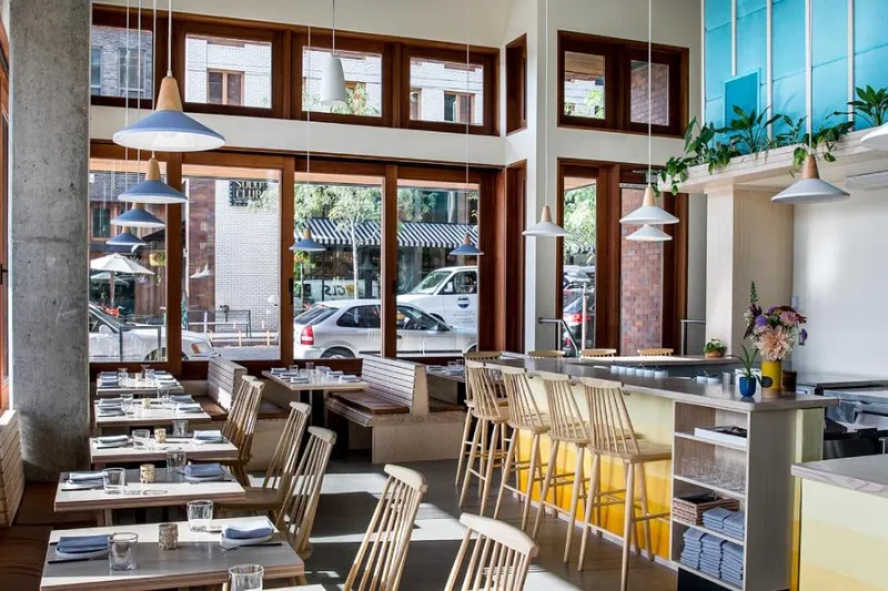 Dining room and dishes at G-Love