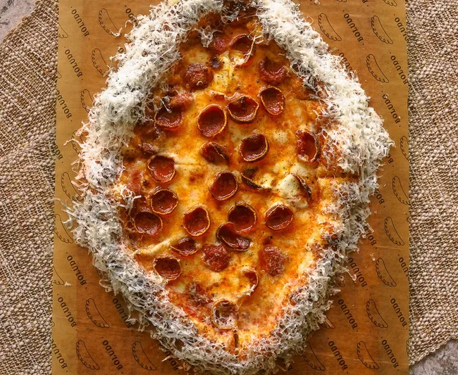 Pepperoni pizza from Boludo