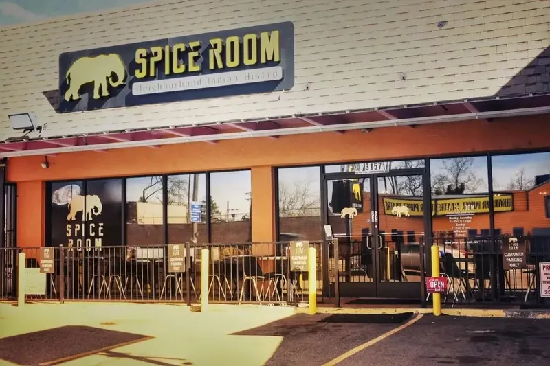Spice Room West Highlands storefront with its elephant sign above the entrance