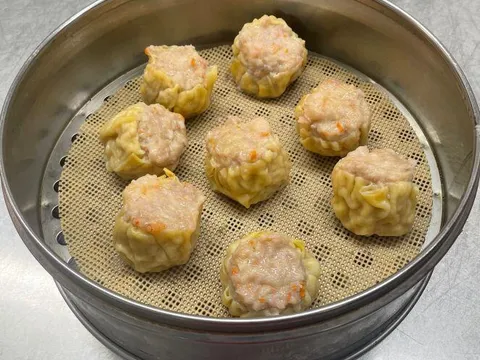 Steamer of shumai at Shanghai Dumpling King