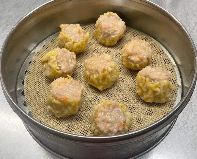 Steamer of shumai at Shanghai Dumpling King