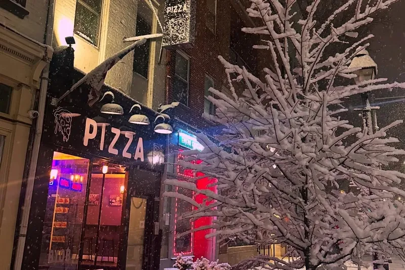Exterior of Angelo's Pizzeria in the Italian Market, Philadelphia