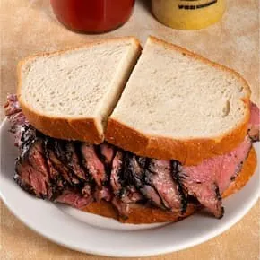 Pastrami sandwich on rye at Katz's Delicatessen