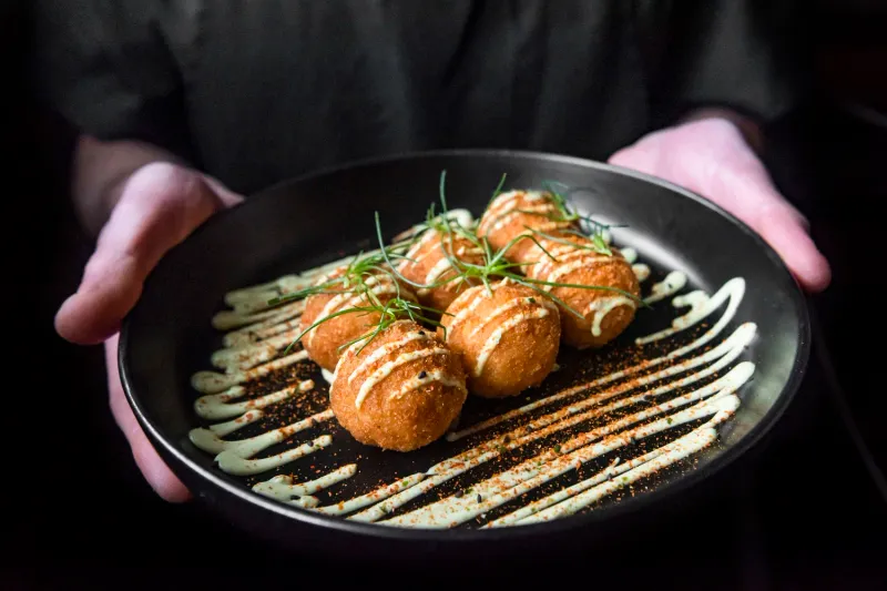 Cocktails and dishes at Scotch Lodge