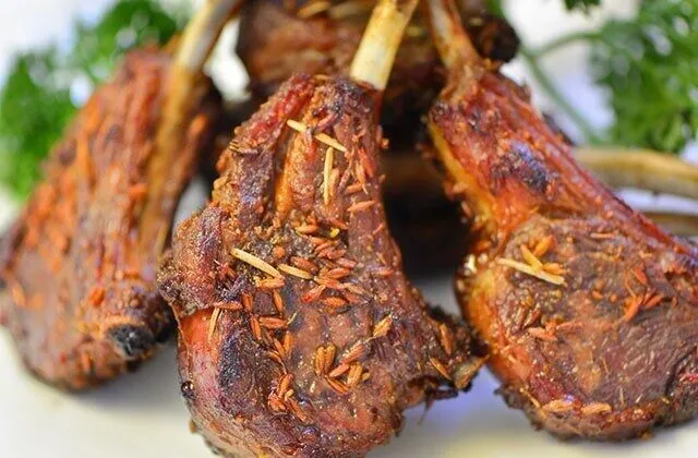 Spice-crusted lamb chops from Peter Chang Richmond