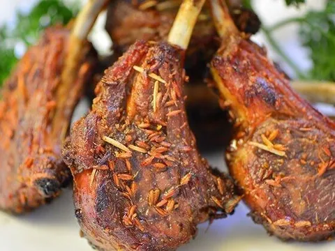 Spice-crusted lamb chops from Peter Chang Richmond