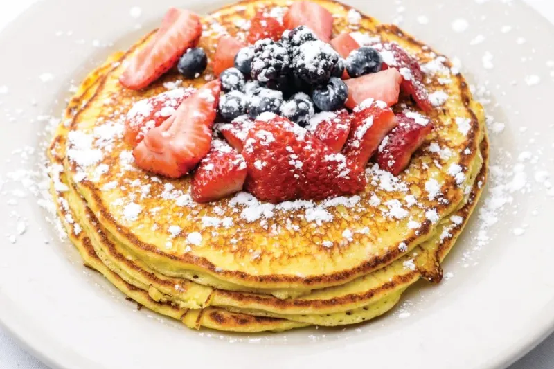 Lemon ricotta hotcakes from Hell's Kitchen Minneapolis