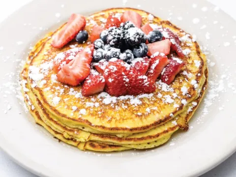 Lemon ricotta hotcakes from Hell's Kitchen Minneapolis
