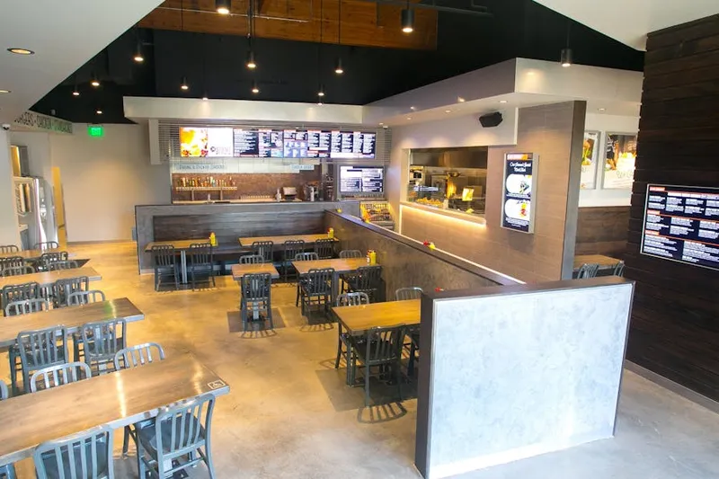 Interior dining area of The Stand in Irvine