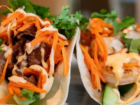 Banh mi tacos from Riviere Modern Banh Mi