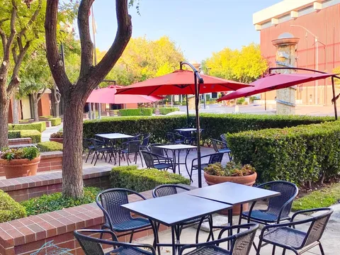 Patio seating at Umi Sushi