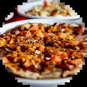 Close-up of a pizza at Campisi's Egyptian Restaurant