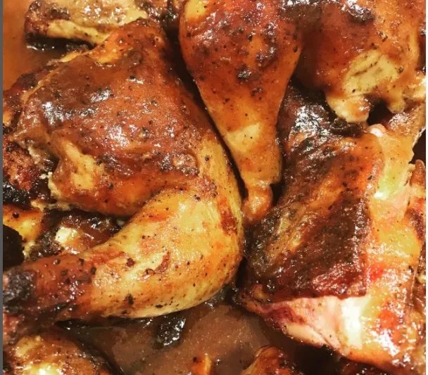 BBQ chicken at Arnold's Country Kitchen