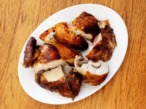 Rotisserie chicken at Brasa Premium Rotisserie