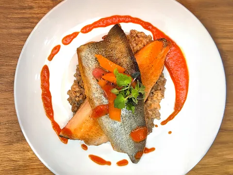 Dining room and Northwest dishes at Fork in Boise
