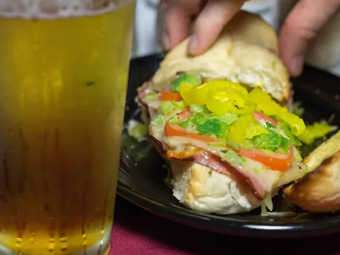 Garibaldi sandwich at Porta Bella in Madison