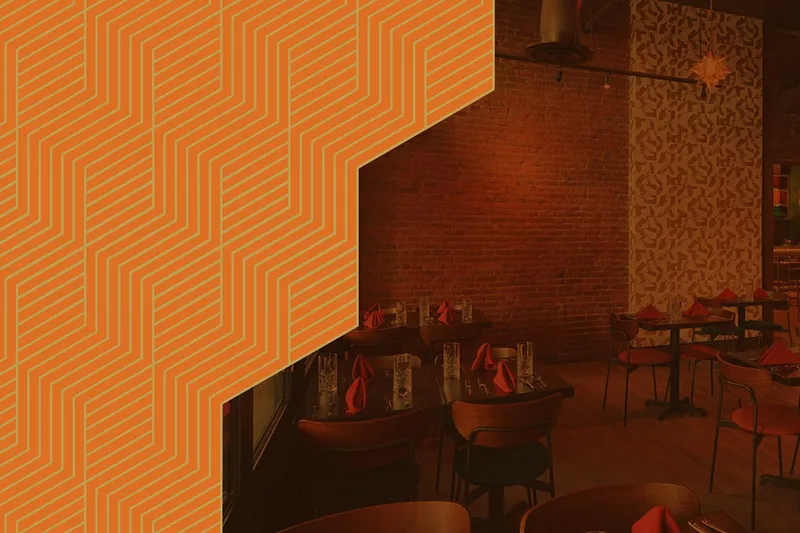 Mid-century modern dining room at Stardust