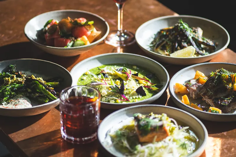 Mediterranean dishes at Dolly Olive