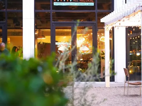Storefront of Veracruz All Natural in downtown Austin