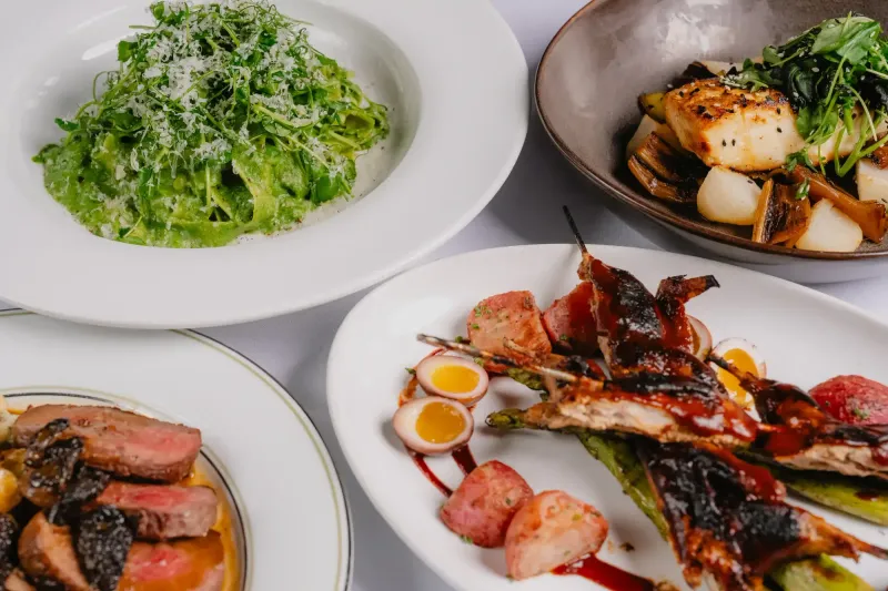 Plated dish at Amelia's Wood Fired Cuisine in Tulsa