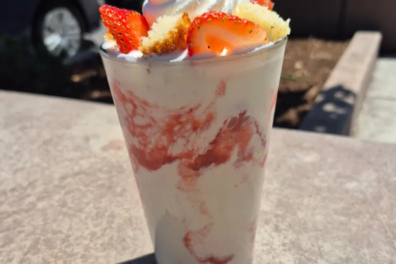 Strawberry shortcake sundae at The Sink in Boulder