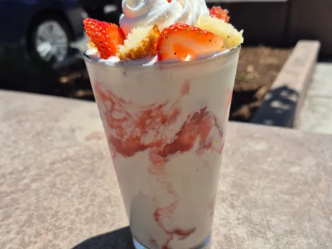 Strawberry shortcake sundae at The Sink in Boulder
