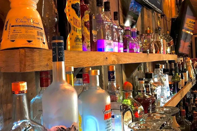 The bar area inside Hacienda Grill