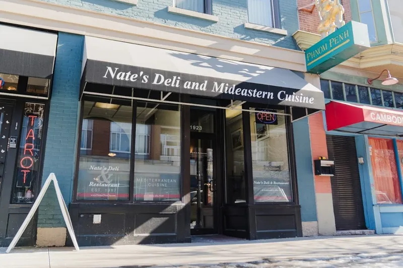 Storefront of Nate's Deli and Restaurant in Cleveland's Ohio City neighborhood