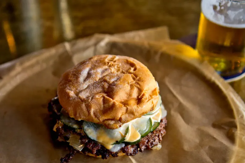 Cheeseburger at Settle Down Tavern in Madison