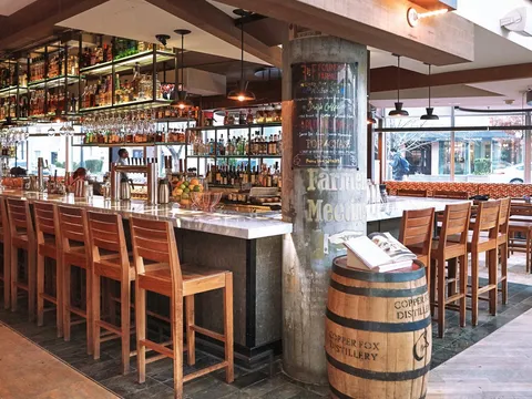 The bar and dining room at Founding Farmers DC