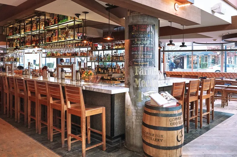 The bar and dining room at Founding Farmers DC
