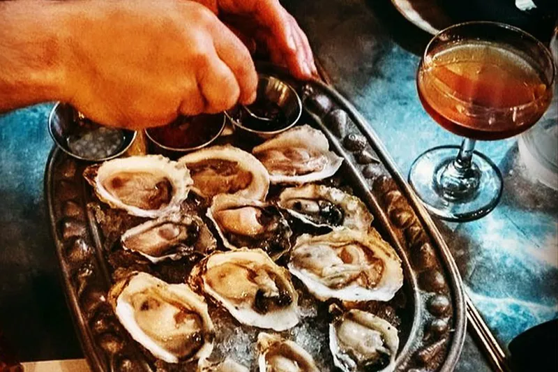 Oysters at Little Pearl Oyster Bar in Boise