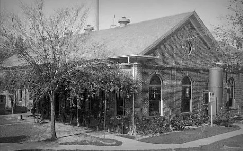 Exterior of the historic brick waterworks building housing Ulele